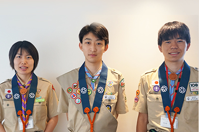 武藤滉英さん・ 竹中来翔さん・ 三浦花観さん